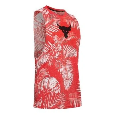 Under Armour Project Rock Aloha Camo Tank Top 'red'