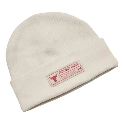 Under Armour Project Rock Beanies 'beige' In Neutral