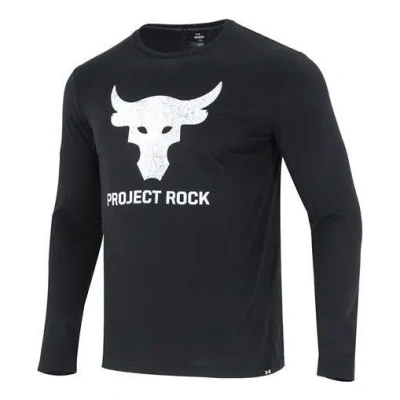 Under Armour Project Rock Brahma Bull Long Sleeve T-shirt 'black White'
