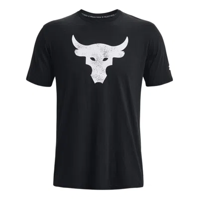 Under Armour Project Rock Brahma Bull Short Sleeve T-shirt 'black Ivory'
