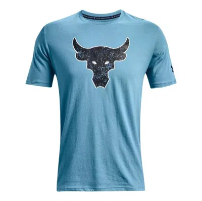 Under Armour Project Rock Brahma Bull Short Sleeve T-shirt 'sky Blue'