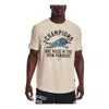 Under Armour Project Rock Champions Short Sleeve T-shirt 'beige' In Neutral