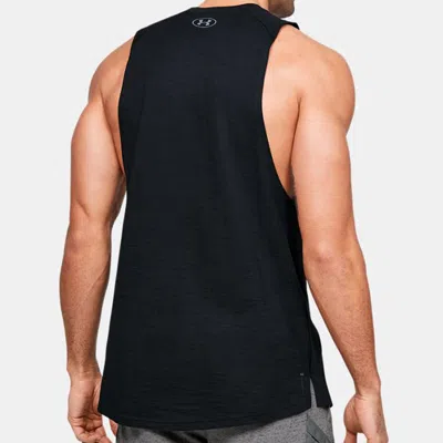 UNDER ARMOUR UNDER ARMOUR PROJECT ROCK CHARGED COTTON TANK 'BLACK'
