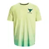Under Armour Project Rock Fade T-shirt 'yellow Green'
