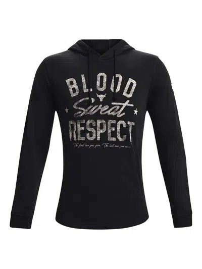 Under Armour Project Rock Graphic Hoodie In Black