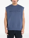 Under Armour Project Rock Icon Sleeveless Sweatshirt In Blue