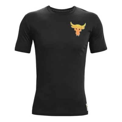 Under Armour Project Rock Iron Tour T-shirt 'black Yellow'