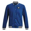 Under Armour Project Rock Mens Varsity Jacket 'college Blue'
