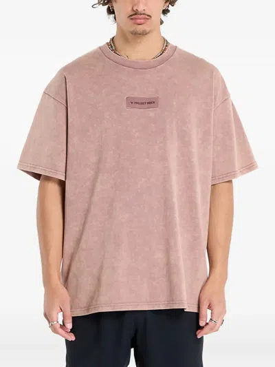 Under Armour Project Rock Patch T-shirt In Brown