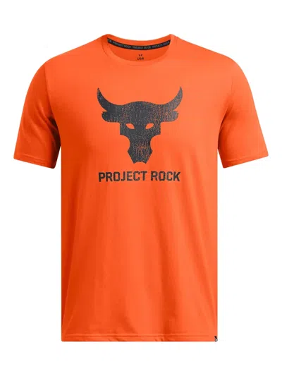 Under Armour Project Rock Payoff T-shirt In Orange