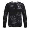 Under Armour Project Rock Rival Fleece Disrupt Printed Crew Sweatshirt 'black Grey'