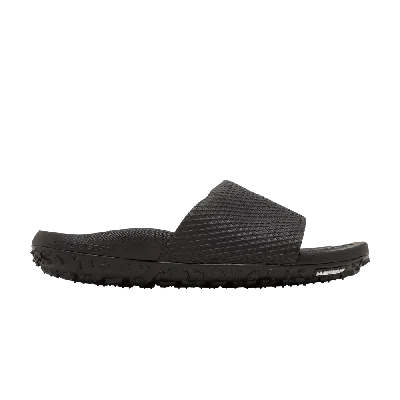 Pre-owned Under Armour Project Rock Slide 'black Pitch Grey'