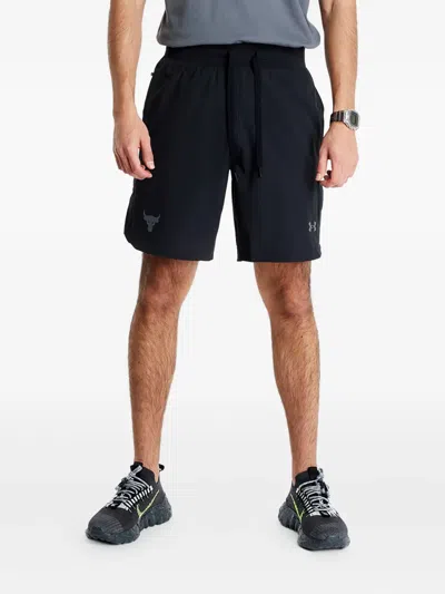 Under Armour Project Rock Snap Shorts In Black