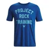 Under Armour Project Rock Training T-shirt 'blue Aqua'