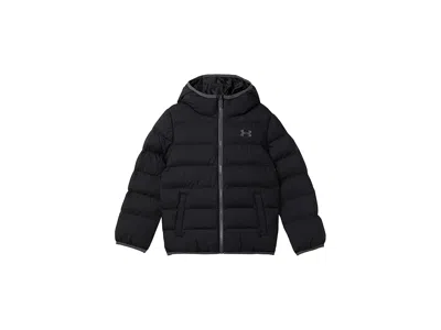 Under Armour Pronto Puffer Jacket (little Kid) Boy's Coat Black : 7 Little Kid, Polyester