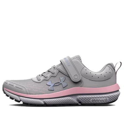 Under Armour (ps)  Assert 10 Ac Wide 'halo Grey Pink Sugar' In Gray