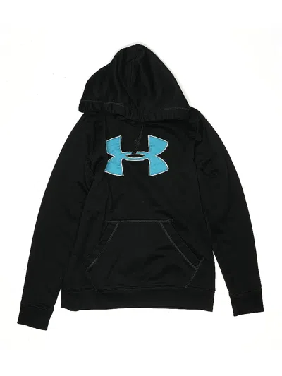 Pre-owned Under Armour Kids' Pullover Hoodie In Black