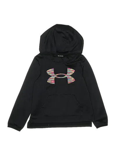 Pre-owned Under Armour Kids' Pullover Hoodie In Black