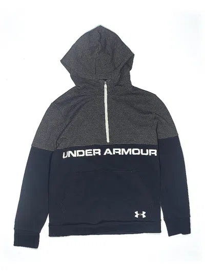 Pre-owned Under Armour Kids' Pullover Hoodie In Black