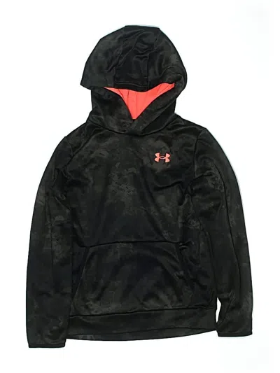 Pre-owned Under Armour Kids' Pullover Hoodie In Black