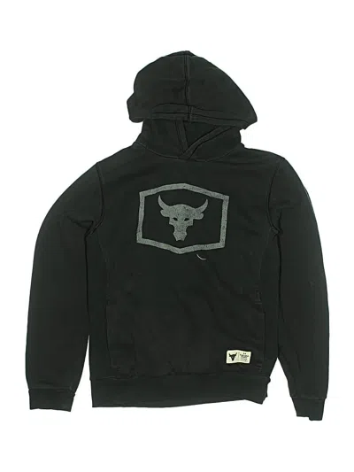 Pre-owned Under Armour Kids' Pullover Hoodie In Black