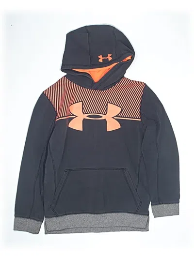 Pre-owned Under Armour Kids' Pullover Hoodie In Black