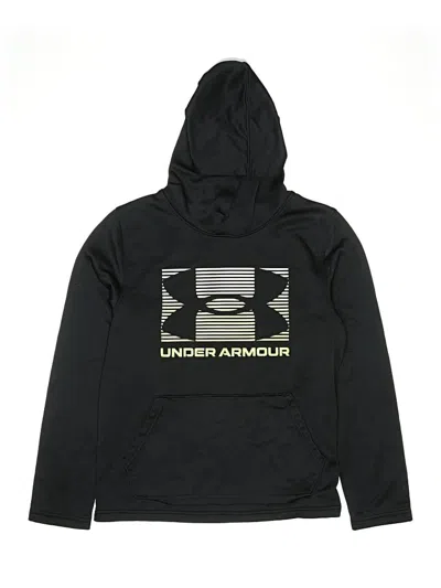 Pre-owned Under Armour Kids' Pullover Hoodie In Black