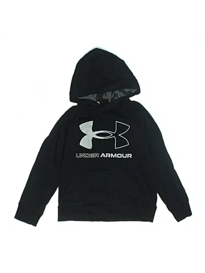 Pre-owned Under Armour Kids' Pullover Hoodie In Black