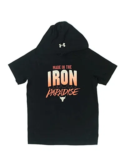 Pre-owned Under Armour Kids' Pullover Hoodie In Black