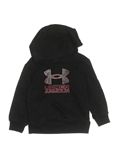 Pre-owned Under Armour Kids' Pullover Hoodie In Black