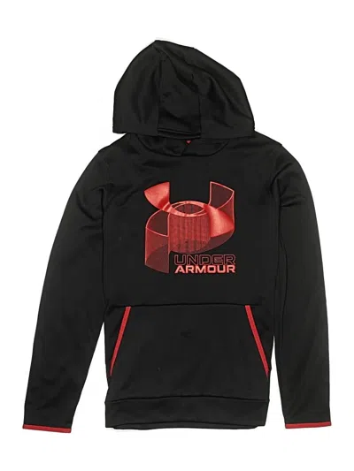 Pre-owned Under Armour Kids' Pullover Hoodie In Black