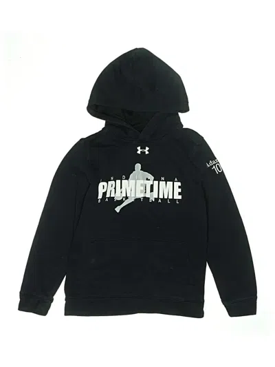 Pre-owned Under Armour Kids' Pullover Hoodie In Black
