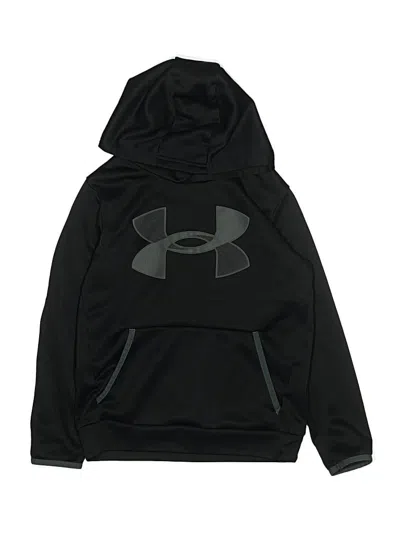 Pre-owned Under Armour Kids' Pullover Hoodie In Black
