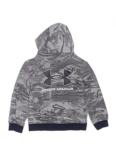 Pre-owned Under Armour Kids' Pullover Hoodie In Black