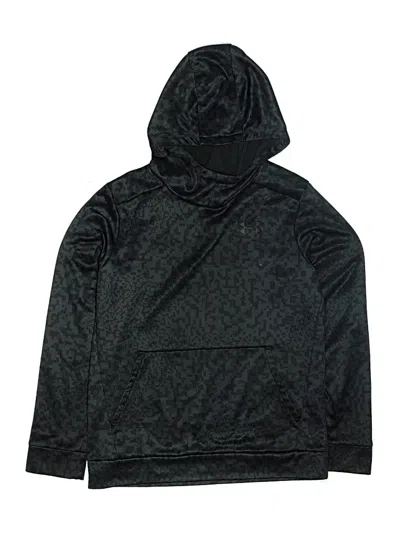 Pre-owned Under Armour Kids' Pullover Hoodie In Black