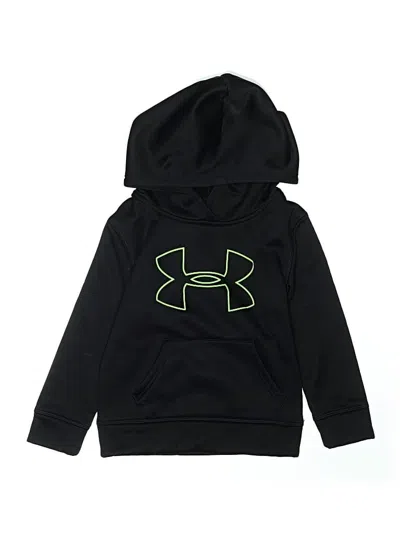 Pre-owned Under Armour Kids' Pullover Hoodie In Black