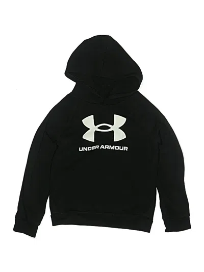 Pre-owned Under Armour Kids' Pullover Hoodie In Black