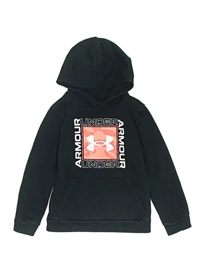 Pre-owned Under Armour Kids' Pullover Hoodie In Black