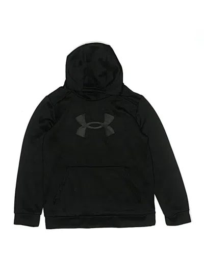 Pre-owned Under Armour Kids' Pullover Hoodie In Black