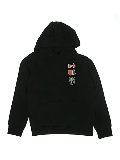 Pre-owned Under Armour Kids' Pullover Hoodie In Black