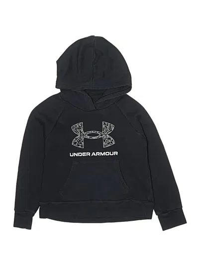 Pre-owned Under Armour Kids' Pullover Hoodie In Black