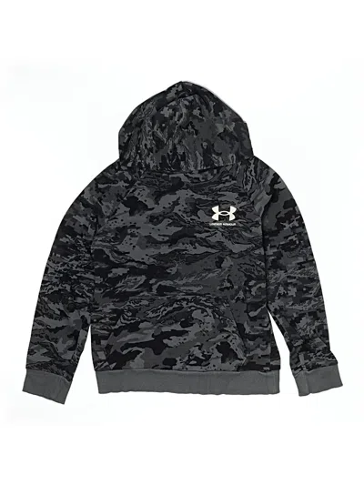 Pre-owned Under Armour Kids' Pullover Hoodie In Black