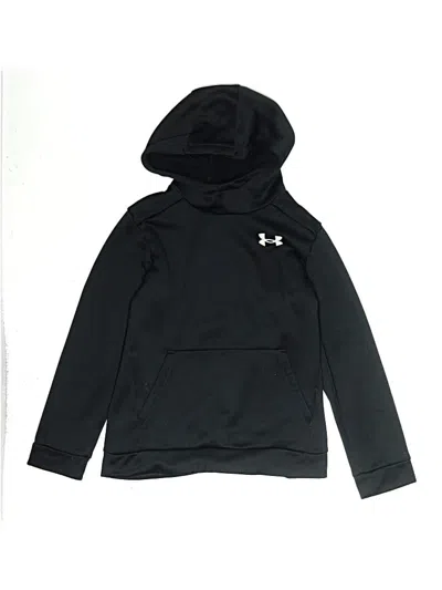 Pre-owned Under Armour Kids' Pullover Hoodie In Black