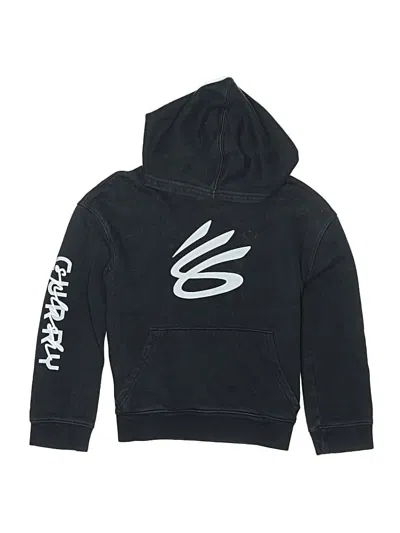 Pre-owned Under Armour Kids' Pullover Hoodie In Black