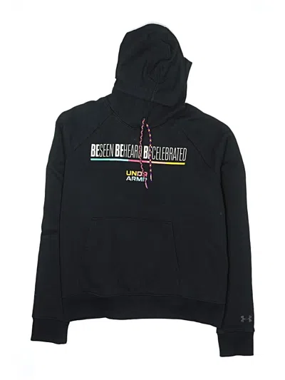Pre-owned Under Armour Kids' Pullover Hoodie In Black