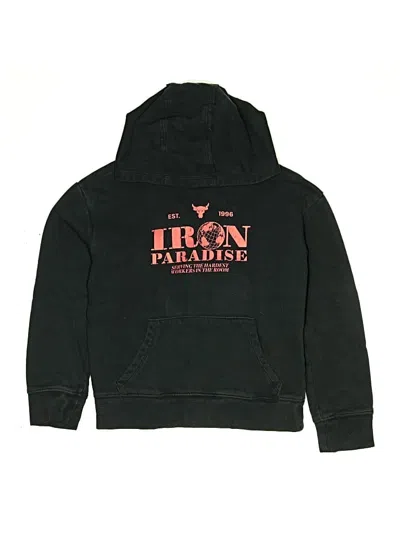 Pre-owned Under Armour Kids' Pullover Hoodie In Black