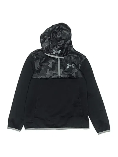 Pre-owned Under Armour Kids' Pullover Hoodie In Black