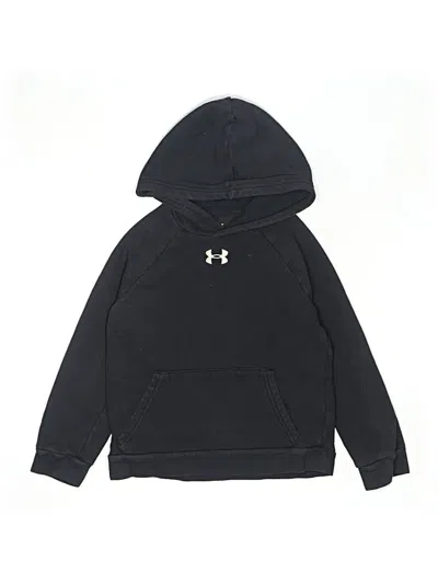 Pre-owned Under Armour Kids' Pullover Hoodie In Black
