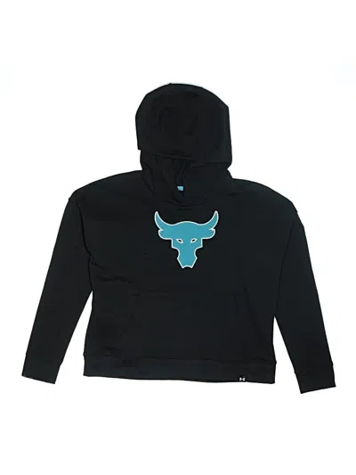 Pre-owned Under Armour Kids' Pullover Hoodie In Black
