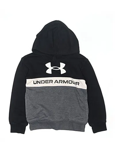Pre-owned Under Armour Kids' Pullover Hoodie In Black